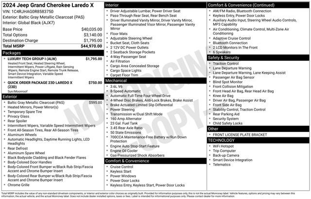 2024 Jeep Grand Cherokee Laredo