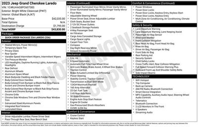 2023 Jeep Grand Cherokee Laredo