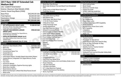 2017 RAM 1500 Tradesman