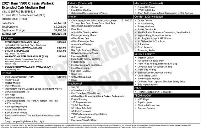 2021 RAM 1500 Classic Warlock