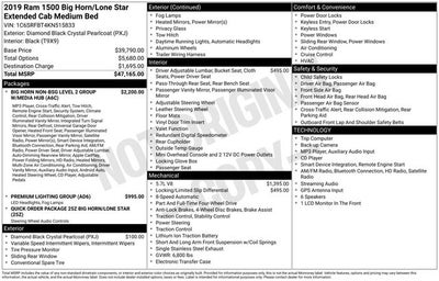 2019 RAM 1500 Big Horn/Lone Star