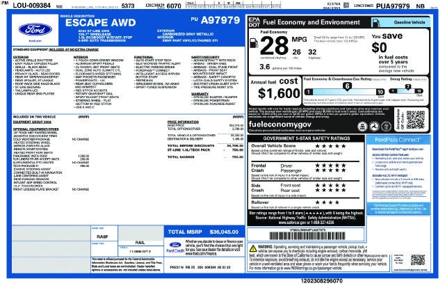 2023 Ford Escape ST-Line