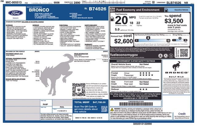 2025 Ford Bronco Base
