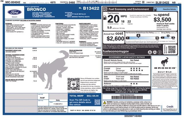 2025 Ford Bronco Big Bend