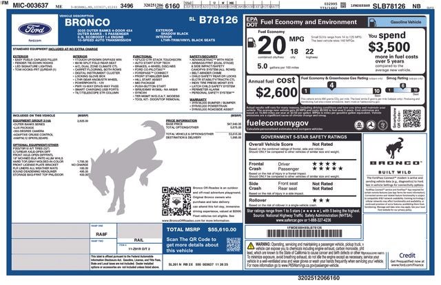 2025 Ford Bronco Outer Banks