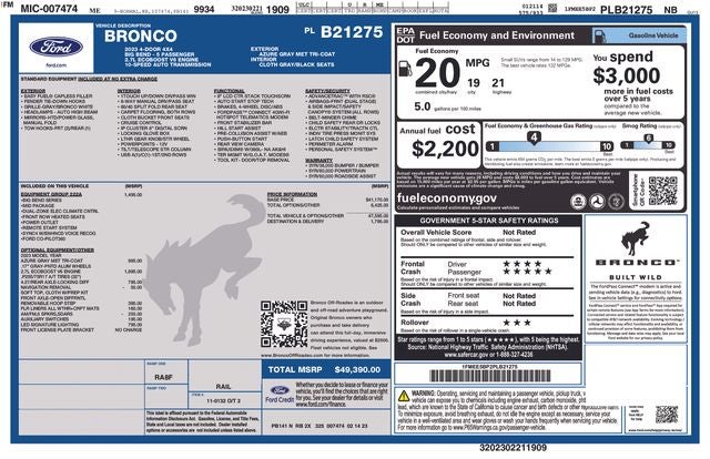 2023 Ford Bronco Big Bend