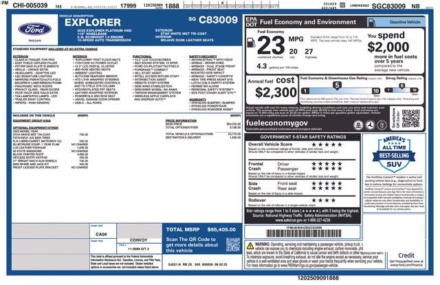 2025 Ford Explorer Platinum