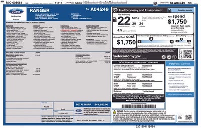 2019 Ford Ranger Lariat