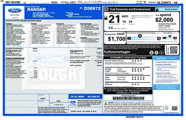 2022 Ford Ranger XLT