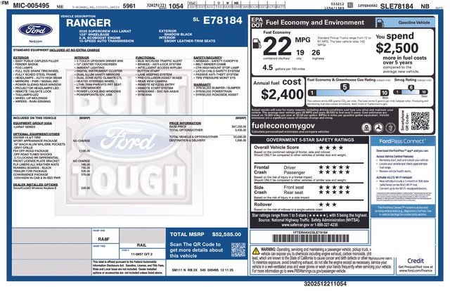 2025 Ford Ranger Lariat