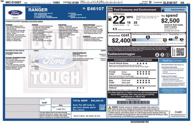 2025 Ford Ranger XL