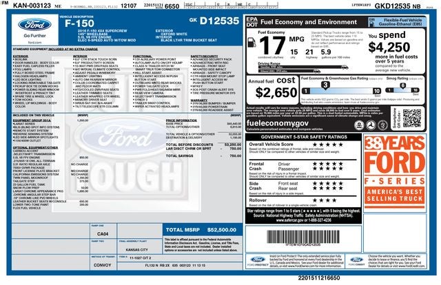 2016 Ford F-150 Lariat