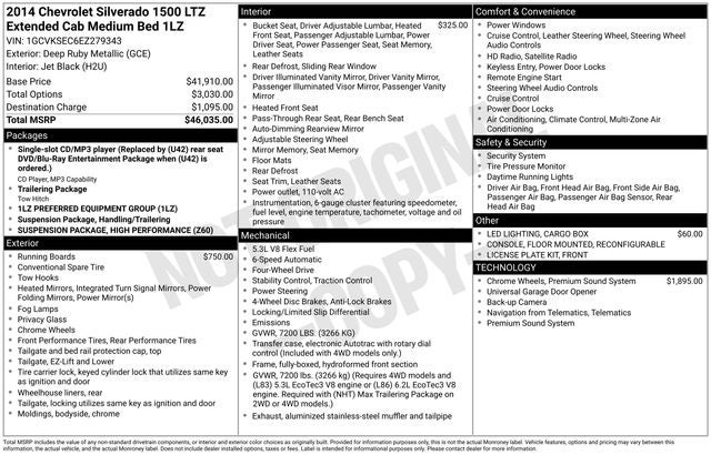 2014 Chevrolet Silverado 1500 LTZ 1LZ
