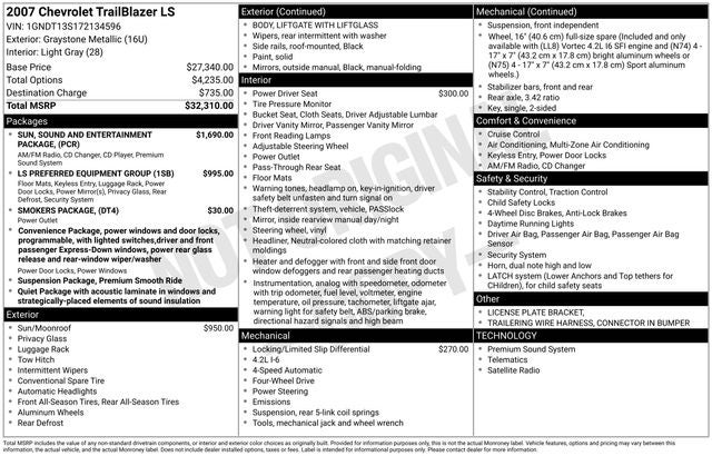 2007 Chevrolet TrailBlazer LS