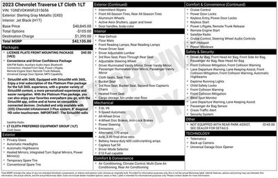 2023 Chevrolet Traverse LT 1LT