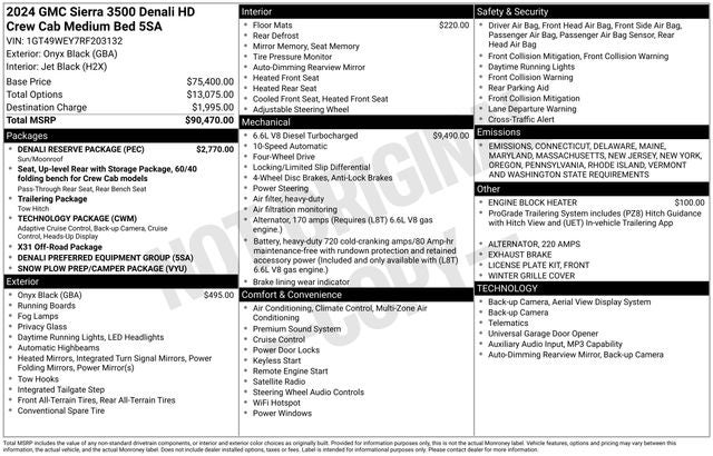 2024 GMC Sierra 3500HD Denali