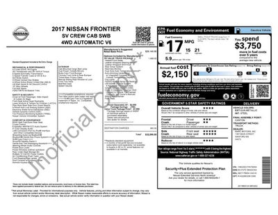 2017 Nissan Frontier SV