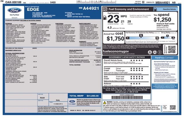 2021 Ford Edge SEL