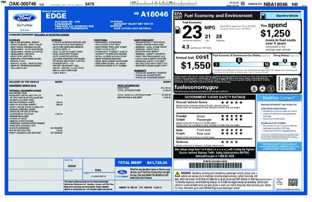 2022 Ford Edge SEL