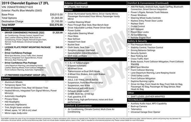 2019 Chevrolet Equinox LT