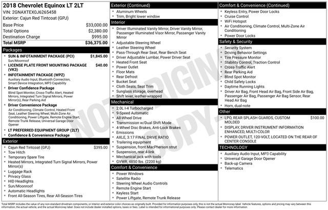 2018 Chevrolet Equinox LT