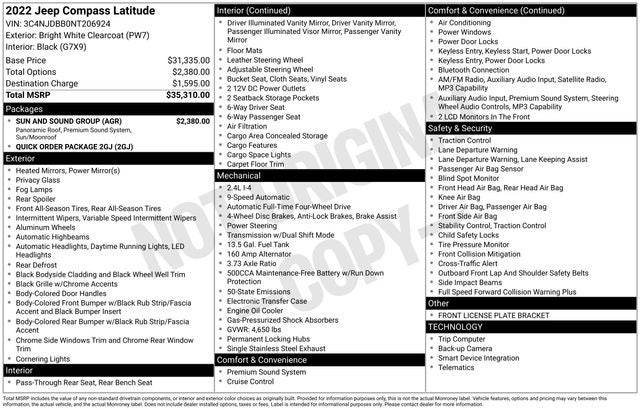 2022 Jeep Compass Latitude