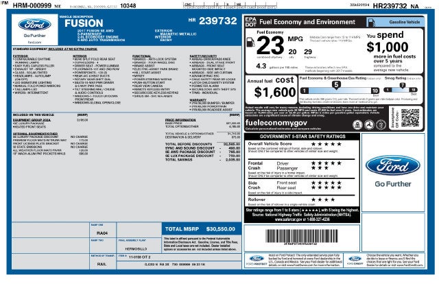 2017 Ford Fusion SE