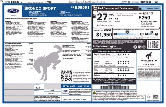 2025 Ford Bronco Sport Big Bend