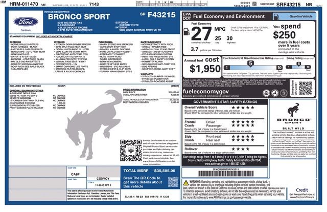 2025 Ford Bronco Sport Big Bend