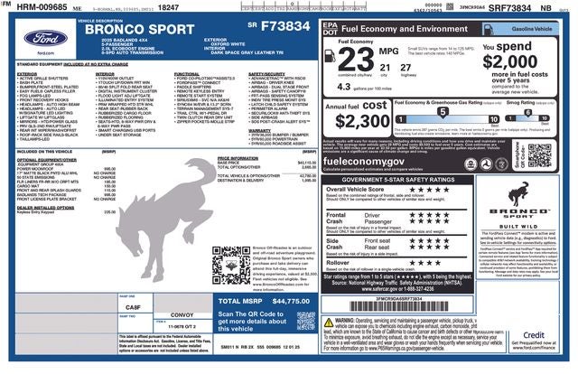 2025 Ford Bronco Sport Badlands