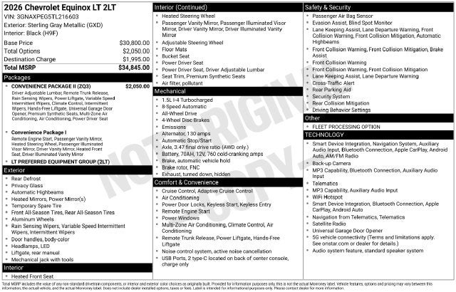 2026 Chevrolet Equinox LT