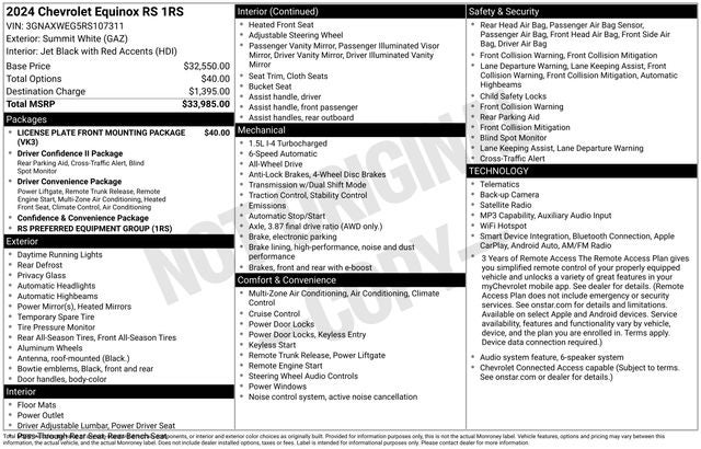 2024 Chevrolet Equinox RS