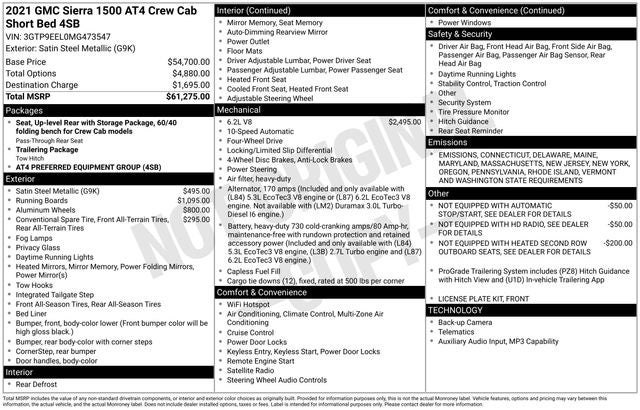 2021 GMC Sierra 1500 AT4