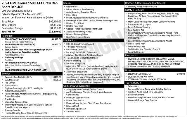 2024 GMC Sierra 1500 AT4