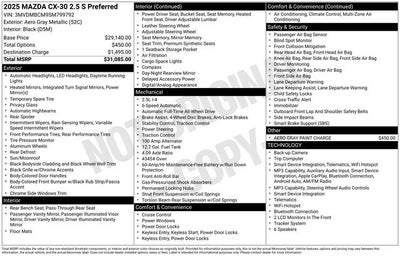 2025 Mazda Mazda CX-30 2.5 S Preferred Package