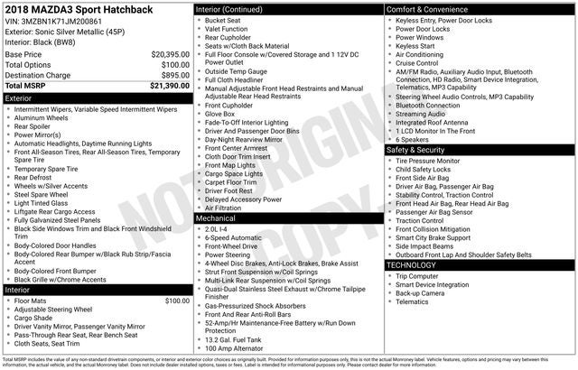 2018 Mazda Mazda3 Sport
