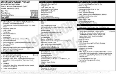 2025 Subaru Outback Premium