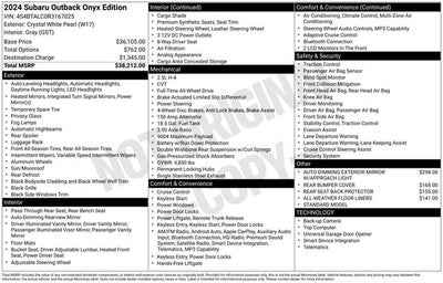 2024 Subaru Outback Onyx Edition