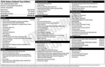 2024 Subaru Outback Onyx Edition
