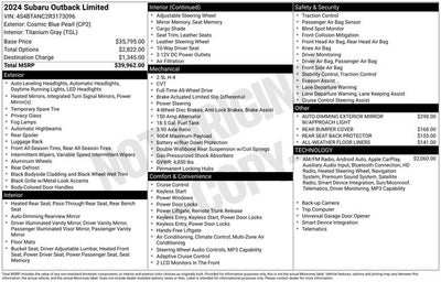 2024 Subaru Outback Limited