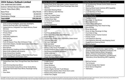 2024 Subaru Outback Limited
