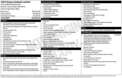 2024 Subaru Outback Limited