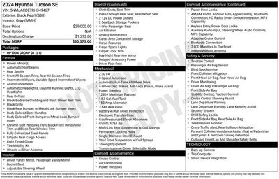 2024 Hyundai Tucson SE