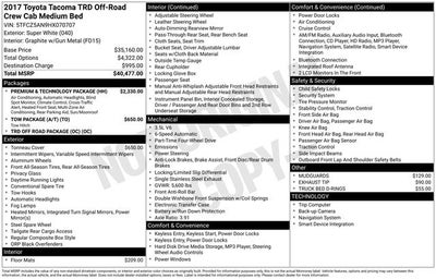 2017 Toyota Tacoma Base
