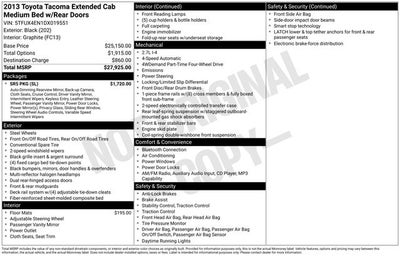 2013 Toyota Tacoma Base