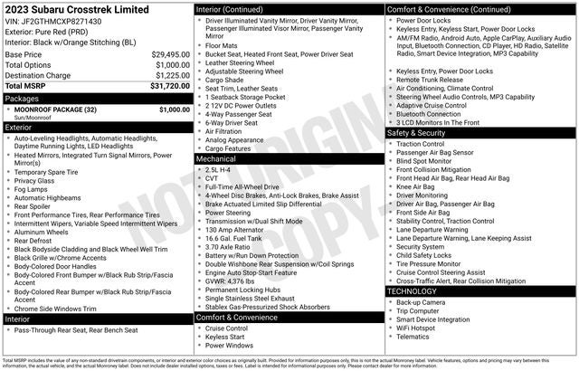 2023 Subaru Crosstrek Limited