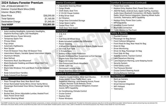 2024 Subaru Forester Premium