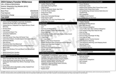 2024 Subaru Forester Wilderness