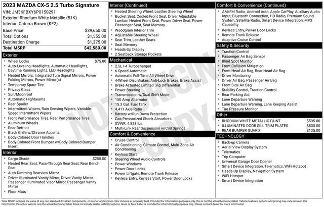 2023 Mazda Mazda CX-5 2.5 Turbo Signature