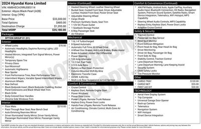 2024 Hyundai Kona Limited